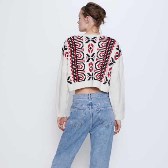 Zara Embroidered knit cardigan - Picture 7 of 7